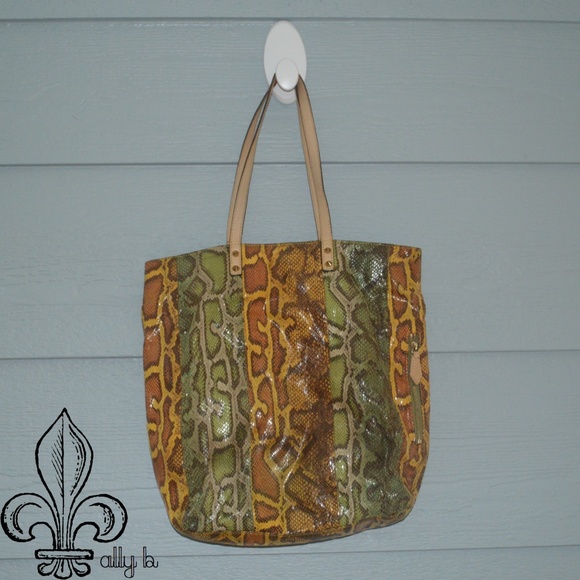 🐍Sam Edelman Python tote🐍 - Picture 2 of 7